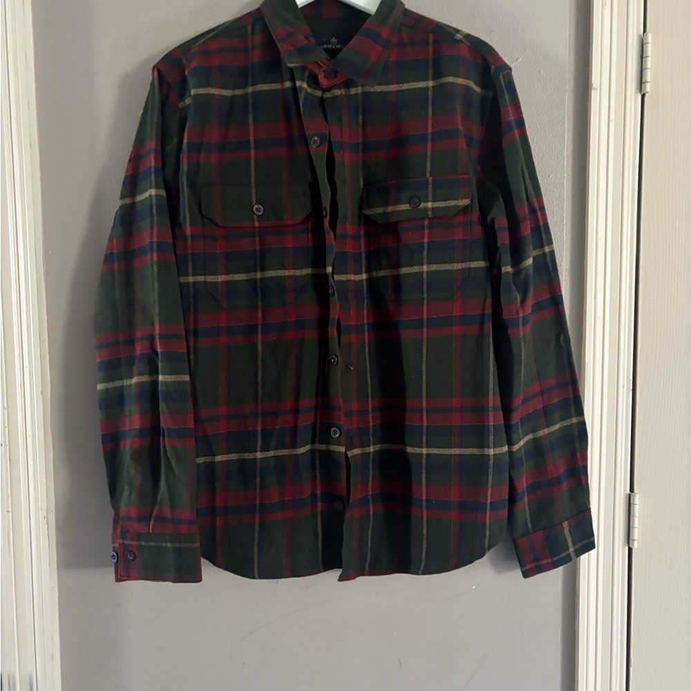 Rainforest Red and Green Checkered Shirt